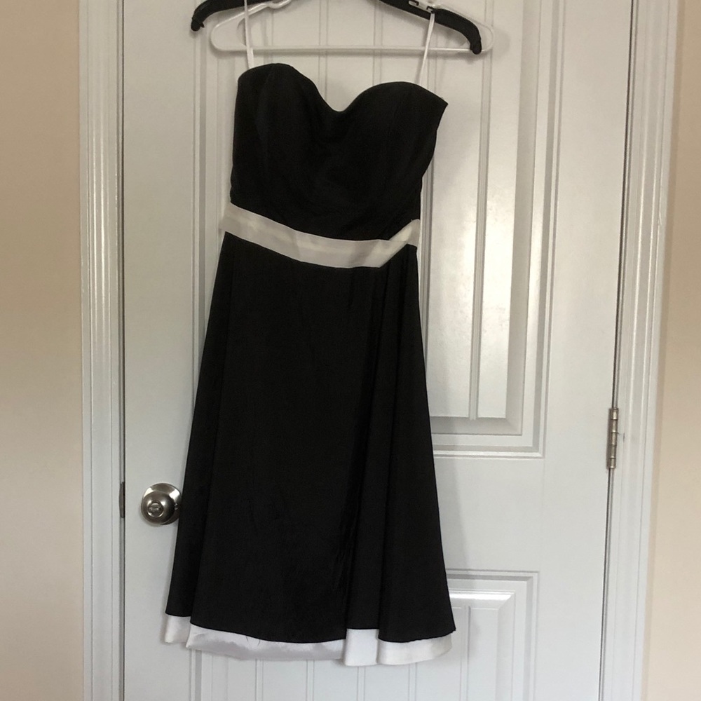 Black and Cream formal dress